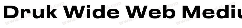 Druk Wide Web Medium字体转换